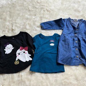 Lot of 3 Girls Clothing Items - 18 Months